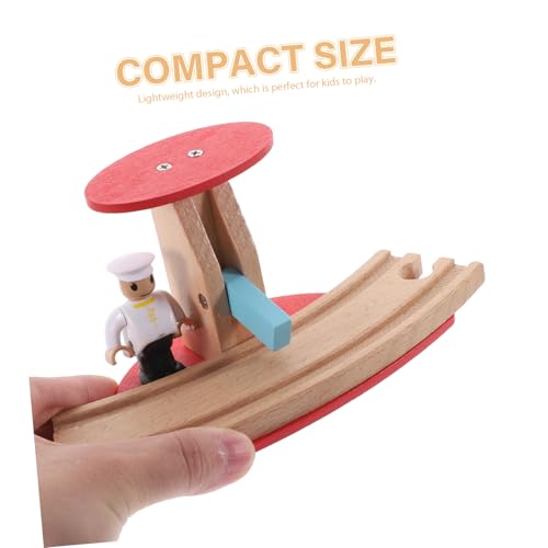 VICASKY Holz Eisenbahn Zubehör Holzspielzeug Bahnübergang Modell DIY Schienen Eisenbahn Zubehör Robust und Sicher für Kreative Spielwelten VICASKY Holz Eisenbahn Zubehör Holzspielzeug Bahnübergang Modell DIY Schienen Eisenbahn Zubehör Robust und Sicher für Kreative Spielwelten von VICASKY