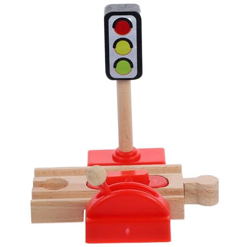 VICASKY Holz Eisenbahn Zubehör Simulation Zug Straßenblock Robustes Modellspielzeug für Langlebig Sicher für Holzspielzeug Bahnszene VICASKY Holz Eisenbahn Zubehör Simulation Zug Straßenblock Robustes Modellspielzeug für Langlebig Sicher für Holzspielzeug Bahnszene von VICASKY