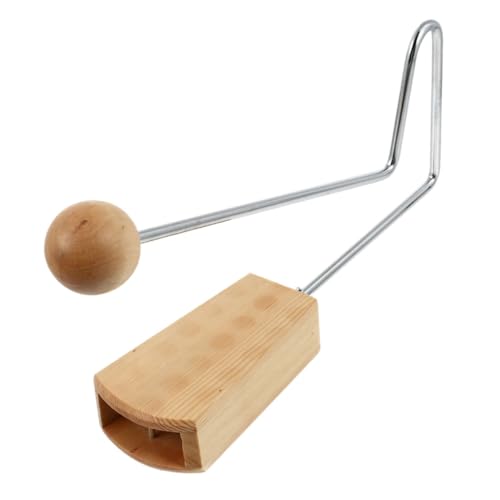 VICASKY Holz Vibraslap Schlaginstrument Für Tragbares Musikinstrument Für Frühe Musikalische Bildung Für Babyinstrumente Und Percussion Training Große Ausführung von VICASKY