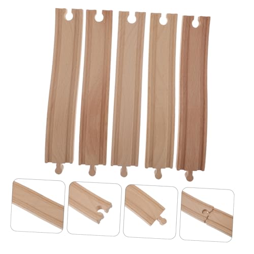 VICASKY Holzeisenbahn Erweiterungsset aus Robustem Buchenholz Gebogenes Schienenset für Ab Jahren Kompatibel mit Gängigen Holzbahn systemen VICASKY Holzeisenbahn Erweiterungsset aus Robustem Buchenholz Gebogenes Schienenset für Ab Jahren Kompatibel mit Gängigen Holzbahn systemen von VICASKY