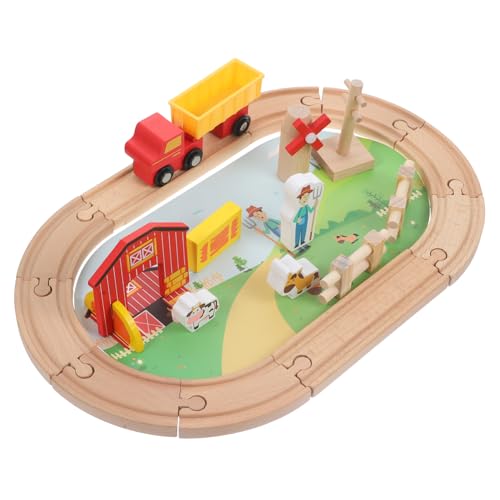 VICASKY Holzeisenbahn Teiliges mit Bauernhoftieren Stabiles Lernspielzeug zur Motorischer Fähigkeiten und Räumlichem Denken Kreatives Konstruktionsspiel für Ab Jahren VICASKY Holzeisenbahn Teiliges mit Bauernhoftieren Stabiles Lernspielzeug zur Motorischer Fähigkeiten und Räumlichem Denken Kreatives Konstruktionsspiel für Ab Jahren von VICASKY