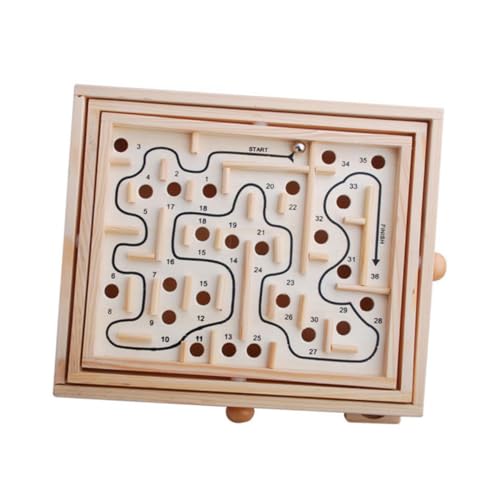 VICASKY Holzspielzeug Bead Maze Puzzle Pädagogisches Balancespiel für Jungen und Mädchen Fördert Logisches Denken und Feinmotorik Kindersicheres Holzmaterial Lernspielzeug und VICASKY Holzspielzeug Bead Maze Puzzle Pädagogisches Balancespiel für Jungen und Mädchen Fördert Logisches Denken und Feinmotorik Kindersicheres Holzmaterial Lernspielzeug und von VICASKY