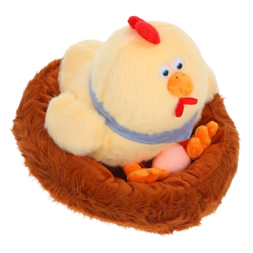 VICASKY Huhn Stofftier Stall Spielzeug Legehenne Puppe Plüsch Huhn Spielzeug Für Kinder Ostern Kinder Handgemachte Mini Tier von VICASKY