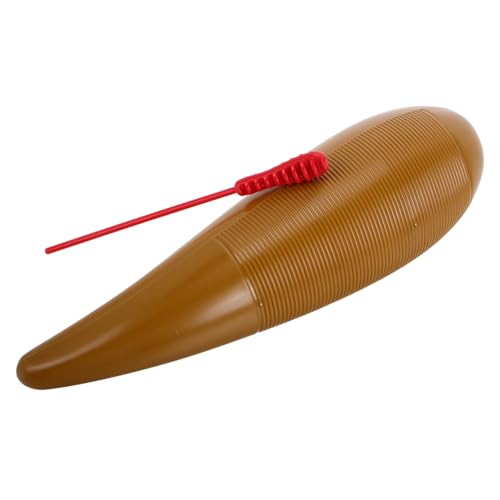 VICASKY Hupen Guiro-Shaker-Instrument Guiro-Musikinstrument Guiro Im Fischstil Fisch-Guiro-Instrument Guiro-Instrument Für Kinder Guiro-bürstenschaber Plastik Light Brown von VICASKY