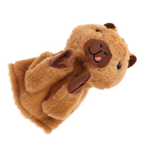 VICASKY Interaktives Katzenspielzeug Tiere Marionette Handpuppe Katze Tiere Handpuppe Handpuppen Spielzeug Katzen Handpuppe Plüsch Handpuppe Rollenspiel Handpuppe Flaum Light Brown von VICASKY