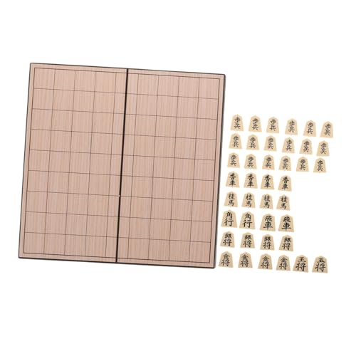 VICASKY Japanisches Schach Magnetische Dame Brettspiel Klappschachspiel Reisebrettspiele Magnetisches Schachbrett Schachbrett Reise Sh Spiel Schachbrett Aus Holz von VICASKY