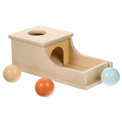 VICASKY Kasten Münzbox bastelset Funny Toys Ball-Drop- Motorikspielzeug für Kleinkinder 1-3 Kinderspielzeug Feinmotorik- für 1 Jahr Holz von VICASKY