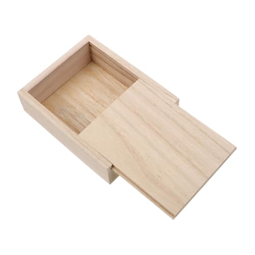 VICASKY Kasten Pokerbox Hülle Für Spielkartendecks Spielkartenanzeige Organizer Für Brettspielkarten Kartendeckhalter Spielkarten-Organizer Karteninhaber Kartenspielhalter Holz Khaki von VICASKY