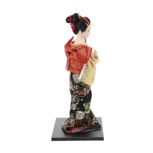 VICASKY Kimono-Puppe Chinesische Puppe Japanische Wohnkultur Traditionelle Japanische Puppe Heimpuppendekoration Sammlerpuppen Orientalische Figuren Antike Puppen Porzellanpuppe Seidentuch von VICASKY