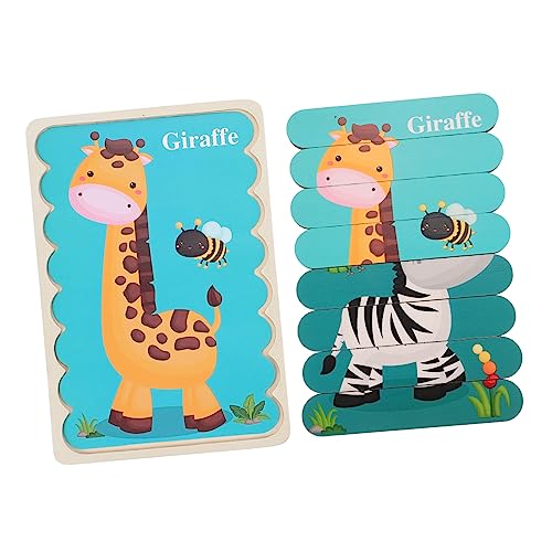 VICASKY Kinderpuzzle aus Doppelseitig Lernspielzeug mit Zebra Giraffe Pädagogisches Montessori für Kleinkinder Fördert Farberkennung Formenverständnis und Feinmotorik VICASKY Kinderpuzzle aus Doppelseitig Lernspielzeug mit Zebra Giraffe Pädagogisches Montessori für Kleinkinder Fördert Farberkennung Formenverständnis und Feinmotorik von VICASKY