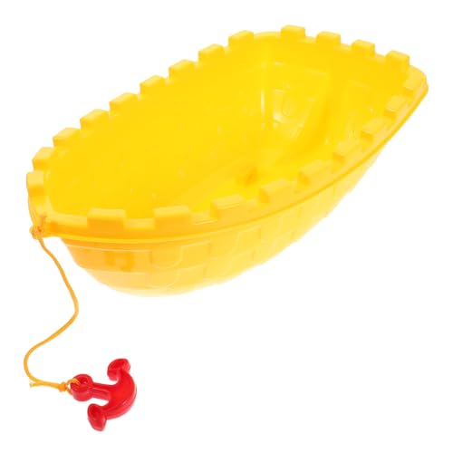 VICASKY Kinderspielzeugboot Bootsspielzeug Für Den See Spielzeugbecken Für Boote Strandwüstenboot Badeboot Spielzeug Bootsspielzeug Für Kinder Badewanne Spielzeug Boot Yellow Plastik von VICASKY