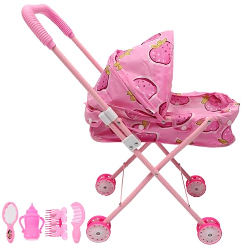 VICASKY Kinderwagen Puppenwagen für 5-jährige Mädchen Babypuppe mit Kinderwagen interaktives Toys Kinderwagen für Puppen, Kleinkinder 1-3 -Kinderwagen von VICASKY