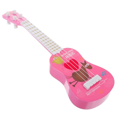 VICASKY Kindliche Ukulele Für Musikspielzeug Im Format Imitation Gitarre Bildungsinstrument Pink Perfekt Für Kleine Musiker von VICASKY