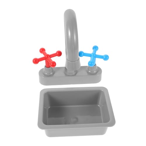 VICASKY Kleines Spielküchen Waschbecken mit Wasserhahn Kindgerechtes Mini Spülbecken Sicherer Fördert Sauberkeit und Wassersparen Kompakt und Tragbar für Rollenspiele und Kinderküchen VICASKY Kleines Spielküchen Waschbecken mit Wasserhahn Kindgerechtes Mini Spülbecken Sicherer Fördert Sauberkeit und Wassersparen Kompakt und Tragbar für Rollenspiele und Kinderküchen von VICASKY