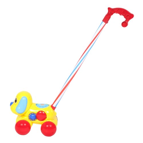 VICASKY Kleinkind-Kinderwagen lauflernhilfe babygeschenke für Babys kinderspielzeug Lauflernwagen schieben hölzerner Wanderer Hund ziehen EZ-Walze Kunststoff von VICASKY