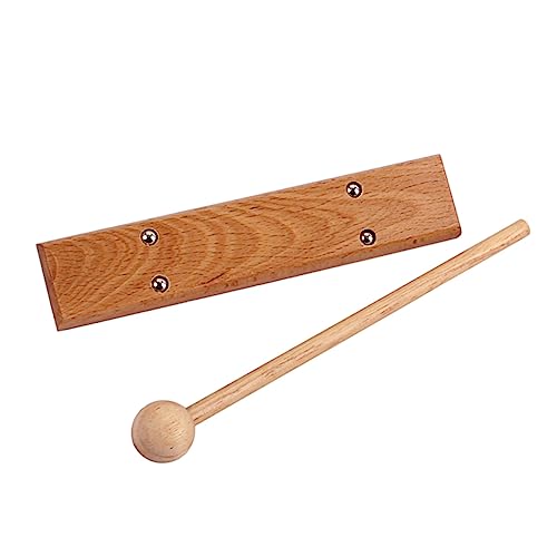 VICASKY Kleinkind Percussion Schlagwerk Windglocke Musikspielzeug Für Kinder Musikalisch Gestimmtes Glockenspiel Musikalisches Xylophon-Klavier Musikinstrumente Für Kinder 1-ton-gong Brown von VICASKY