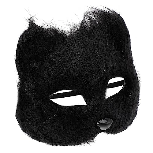 VICASKY Kostüm halloween masken halloweenmaske karnevalsmaske tiermasken Masken Wolfsmaske und Jäger weihnachtsdeko Füchse Cosplay- Party- Kunststoff Black von VICASKY