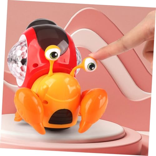 VICASKY Krabbelspielzeug mit Musik und LED licht Sensorisch Drehbare Schale Weiche Silikonaugen Klickendes Geräusch Motorisches Lernspielzeug für Junge Mädchen Monate zur Krabbel VICASKY Krabbelspielzeug mit Musik und LED licht Sensorisch Drehbare Schale Weiche Silikonaugen Klickendes Geräusch Motorisches Lernspielzeug für Junge Mädchen Monate zur Krabbel von VICASKY