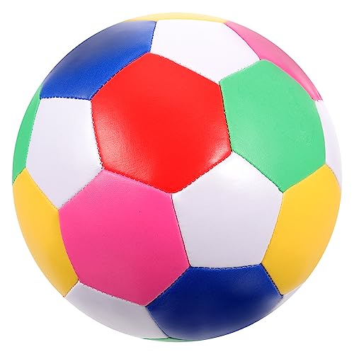 VICASKY Weicher Fußball Für Soft Soccer Ball Für Drinnen Und Draußen Leise Und Bunt Ideales Für Kleinkinder Und Vorschulkinder Perfekt Für Kleine Fußballfans von VICASKY