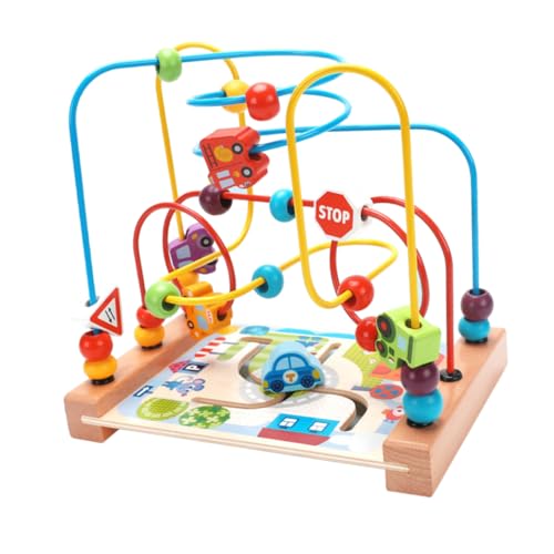 VICASKY Lustiges Holzspielzeug 1Pc Bead Maze Für Pädagogisches Zur Der Motorischen Fähigkeiten Und Kreativität Ideales Für Kleinkinder Und Vorschulkinder von VICASKY