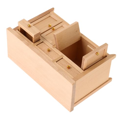 VICASKY Maßstab Puppenhausmöbel Unlackiert Birke Wohnzimmer Küchenzubehör Vielseitig Dekoratives Möbelstück für Puppenhaus und Miniaturszenen VICASKY Maßstab Puppenhausmöbel Unlackiert Birke Wohnzimmer Küchenzubehör Vielseitig Dekoratives Möbelstück für Puppenhaus und Miniaturszenen von VICASKY