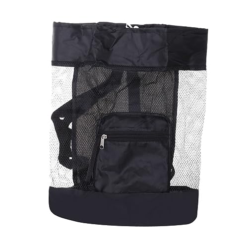 VICASKY Mesh-Tasche Behälter Für Strandtaschen Aufbewahrungstaschen Für Mesh-Rucksack Black von VICASKY