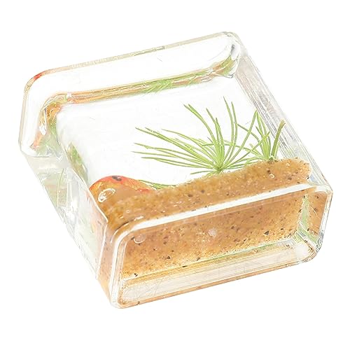 VICASKY Mikrolandschaft Goldfischbecken Modell Mini Harz Aquarium Miniatur Aquarium Spielzeug Winzige Spielzeuge Kleines Aquarium Mini Dekorationen Mini Aquarium von VICASKY