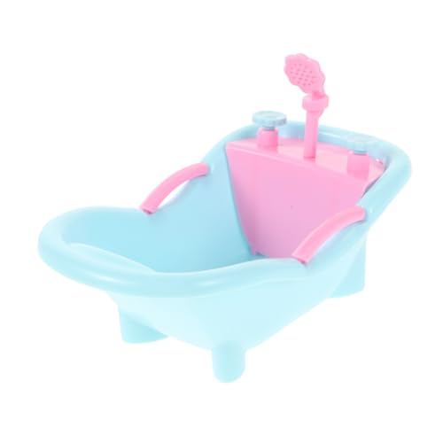 VICASKY Mini-Badewanne Puppenhaus Zubehör Badezimmer Badewanne für Mini badewanne puppenhaus badewanne Babydoll-Badewanne Miniatur-Badewanne Miniaturbad Plastik von VICASKY