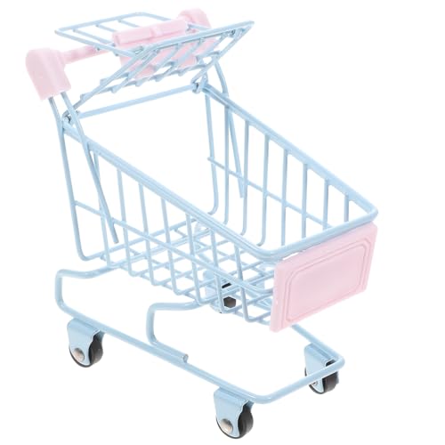 VICASKY Mini Einkaufswagen Rollwagen Für Babys Trolley Wagen Kinderwagen Kinderspielzeug Mini Einkaufswagen Schreibtisch Kleiner Einkaufswagen Supermarkt Wagen von VICASKY