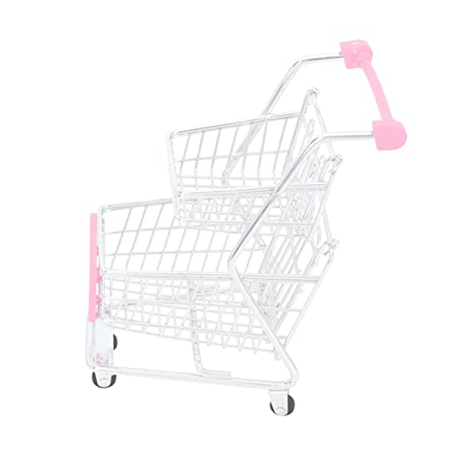 VICASKY Mini Lebensmittelkorb Müllwagen Spielzeug Einkaufswagen Mini Spielzeug Mini Supermarkt Handwagen Kinderwagen Spielzeug Mini Einkaufswagen Winzige Lebensmittelspielzeuge von VICASKY