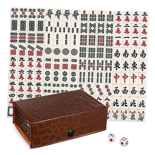 VICASKY Mini Mahjong Set Tragbares Mahjongspiel Glatter Oberfläche Leicht und Kompakt für Reisen Zuhause Partys und Gehirntraining VICASKY Mini Mahjong Set Tragbares Mahjongspiel Glatter Oberfläche Leicht und Kompakt für Reisen Zuhause Partys und Gehirntraining von VICASKY