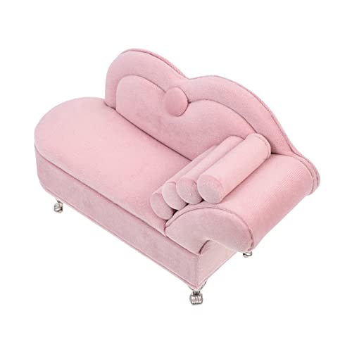 VICASKY Miniatur-Sofa Spielzeug Für Mini-basteldekor Mini- Exquisites Design Sicher Für Jungen Und Mädchen Tragbar Romantisch Warm von VICASKY