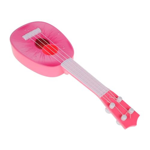 VICASKY Mini Ukulele Für Fruchtige Plastik Gitarre Pfirsichfarbe Musikinstrument Für Kleinkinder Und Anfänger Pädagogisches Für Jungen Und ädchen von VICASKY