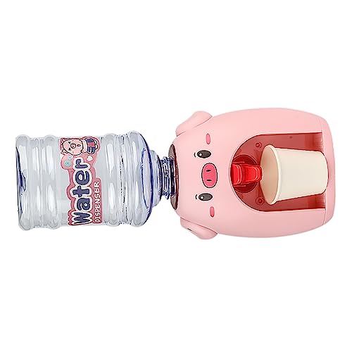 VICASKY Mini Wasserspender Mit Tasse Lustiger Wasserspender Im Cartoon Design Für Rollenspiele Und Kreatives Pinke Farbe von VICASKY