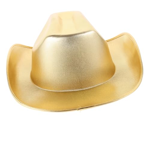 VICASKY Mini-hut Cowgirl-hut Bierhut Kappe Hüte Masse Cowgirl-kostüm Hutablage Korkhut Strohhut Strass-hut Cowgirl-hüte Für Damen Sonnenhut Lustiger Hut Cowboy Hüte Für Frauen Eva Golden von VICASKY