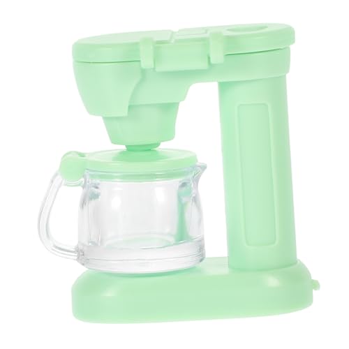 VICASKY Mini-kaffeemaschine Kaffeepadmaschine Kaffeekapselmaschine Kaffeevollautomaten Spielzeug Dekoration Kaffeekocher Dekoratives Kaffeemaschinenmodell Miniatur-küchenstütze Pp Green von VICASKY