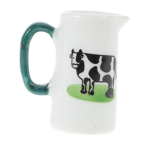 VICASKY Mini-milchbecher Tassenmodell Puppenhaus-miniaturbecher Puppenhausverzierung Zubehör Für Das Puppenhaus Mini-hauspokal Winziges Hauszubehör Mini-kaffeetasse Mini-Tasse Weiß Keramik von VICASKY