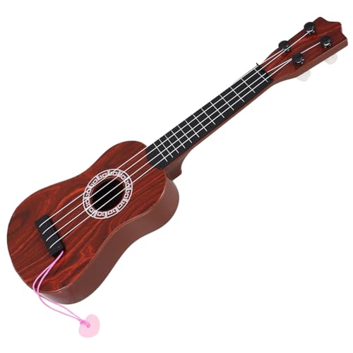 VICASKY Mini-simulations Gitarre Ukulele Minigitarren Kleinkind Gitarre Mini-Gitarre Kindergitarrenmodell -Gitarre Gitarre Pädagogische Gitarre Für Brown Abs von VICASKY