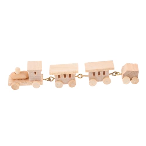 VICASKY Miniatur Holz Zug Dekoration Puppenhaus Holzspielzeug Buntes Langlebiges Mini Holzeisenbahn Modell Platzsparend Pädagogisch für Detailreich Robust Spiel und Dekoaccessoire VICASKY Miniatur Holz Zug Dekoration Puppenhaus Holzspielzeug Buntes Langlebiges Mini Holzeisenbahn Modell Platzsparend Pädagogisch für Detailreich Robust Spiel und Dekoaccessoire von VICASKY