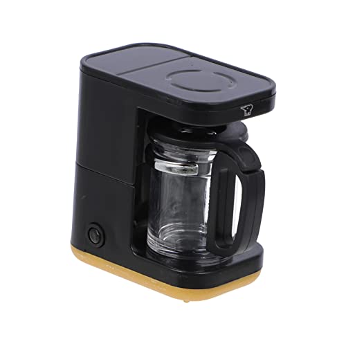 VICASKY Miniatur Kaffeemaschine Dekoration Plastische Mini Kaffee Maker Ornament Für Puppenhaus Perfekte Wohnaccessoire Für Miniaturwelt von VICASKY