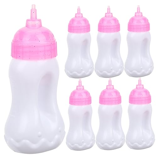 VICASKY Milchflasche Babyflaschen Spielzeug Puppe Miniatur Milchflaschen Und Saftflaschen Für Puppen Puppenzubehör Für Ideal Für Rollenspiele Und Puppenhaus Zubehör Bunte Flaschen Für Fantasievolles von VICASKY