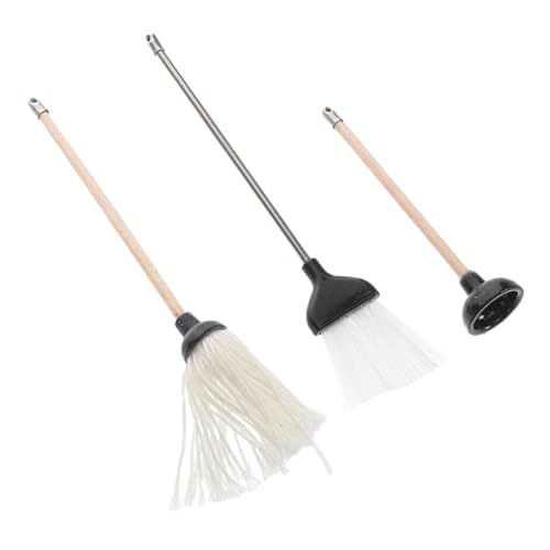 VICASKY Miniatur Puppenhaus Reinigungsset Teilig mit Mopp Besen und Wc Sauger Robuste Dollhouse Badezimmer Zubehör für Enge Räume Vielseitige Miniatur Reinigungstools für Puppenhaus Dekor VICASKY Miniatur Puppenhaus Reinigungsset Teilig mit Mopp Besen und Wc Sauger Robuste Dollhouse Badezimmer Zubehör für Enge Räume Vielseitige Miniatur Reinigungstools für Puppenhaus Dekor von VICASKY