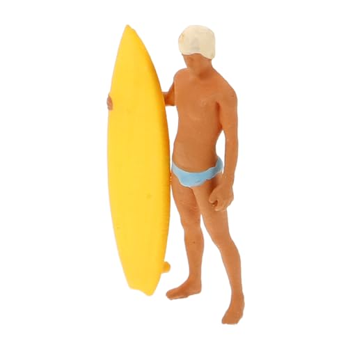 VICASKY Miniatur Surfmodell Fantasievolles Spiel Strandspielzeug Sportstatue Skulptur Strandminiaturen Zum Basteln Strandsurfer Spielzeug Surfen Actionfiguren Menschenfiguren von VICASKY