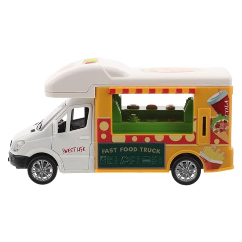 VICASKY Modell eines -Food-Trucks Auto Auto für Food-Truck- Wohnmobil Eistheken-Spielsets für Kleinkinder -Sattelschlepper Legierung von VICASKY