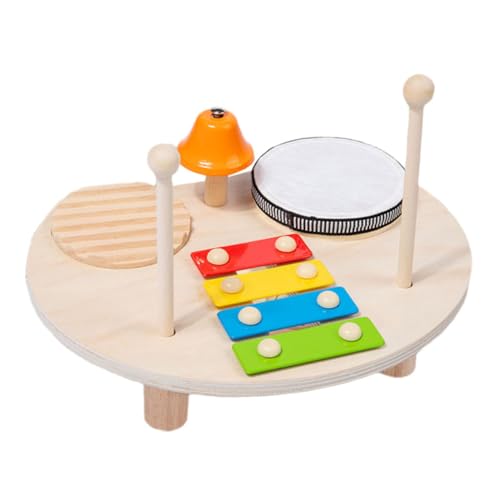 VICASKY Multifunktionales Schlaginstrument Musikinstrumente Für Kleinkinder Kinderspieltisch Musikinstrumente Spieltisch Für Xylophon Musikinstrumente Aus Holz von VICASKY