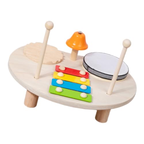 VICASKY Multifunktionales Schlaginstrument Xylophon Handmusik Spielzeug -Instrumente Musikspielzeug Aus Holz Perkussionsspielzeug Kinderinstrumente Interaktives Kinderspielzeug Hölzern von VICASKY