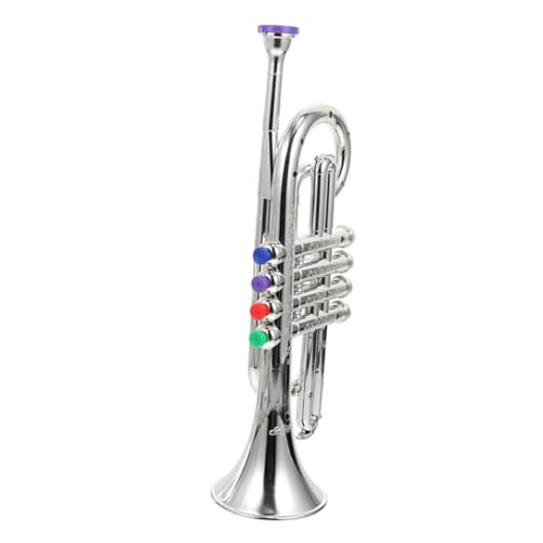 VICASKY Musik Instrumente Für Babyspielzeug Schlagzeug Für Krippenmobile Für Babys Gitarre Für Saxophon-modellspielzeug Gitarre Trommel Plastik Silver von VICASKY