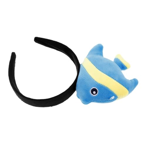 VICASKY Niedliches Fisch Stirnband Fisch Stirnband Plüschtier Stirnbänder Lustige Cosplay Kopfbedeckung Requisite Niedliches Tier Haarband Cosplay Party Kopfbedeckung von VICASKY