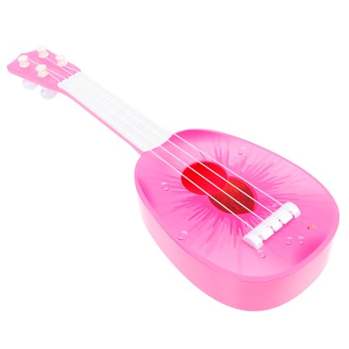 VICASKY Obst Gitarre Ukelele for Geburtstagsgeschenk für Langlebiges Gitarre Ukulele für Plastikinstrument Ukulele aus Kunststoff Abs Weiß von VICASKY