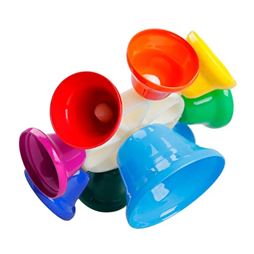 VICASKY Oktavrotierende Glocke kinderinstrumente musikinstrumente für babyspielzeuge spielsachen Kinderhandklingel Acht-Ton-Glocke Metall Colorful von VICASKY